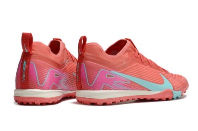 Nike Air Zoom Mercurial Vapor 16 Pro TF Low-Tops Soccer Shoes - Red/Jade/Pink