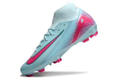 Nike Air Zoom Mercurial Superfly 10 Elite FG High-Tops Soccer Cleats - Jade/Pink/White