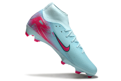 Nike Air Zoom Mercurial Superfly 10 Elite FG High-Tops Soccer Cleats - Jade/Pink/White