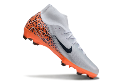 Nike Air Zoom Mercurial Superfly 10 Elite FG High-Tops Soccer Cleats - Grey/Black/Leopard