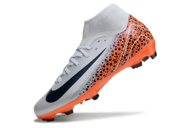 Nike Air Zoom Mercurial Superfly 10 Elite FG High-Tops Soccer Cleats - Grey/Black/Leopard