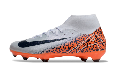 Nike Air Zoom Mercurial Superfly 10 Elite FG High-Tops Soccer Cleats - Grey/Black/Leopard