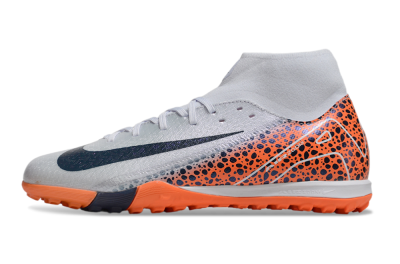 Nike Air Zoom Mercurial Superfly 10 Elite TF High-Tops Soccer Shoes - Grey/Black/Leopard