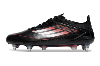 Adidas F50 Elite SG Low-Tops Soccer Cleats - Black/Silver/Red