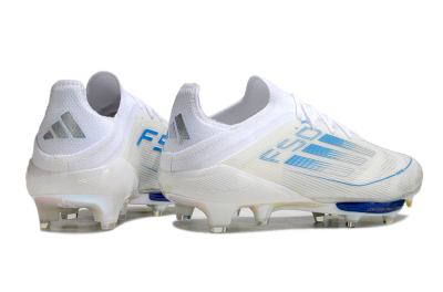 Adidas F50+ Elite Lightstrike Pro FG Low-Tops Soccer Cleats - Beige/White/Blue