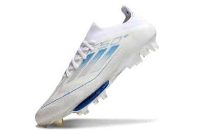 Adidas F50+ Elite Lightstrike Pro FG Low-Tops Soccer Cleats - Beige/White/Blue