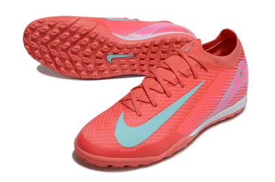 Nike Air Zoom Mercurial Vapor 16 Elite TF Low-Tops Soccer Shoes - Red/Jade/Pink