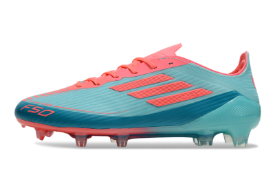Adidas F50 Elite FG Low-Tops Soccer Cleats - Jade/Red/Blue