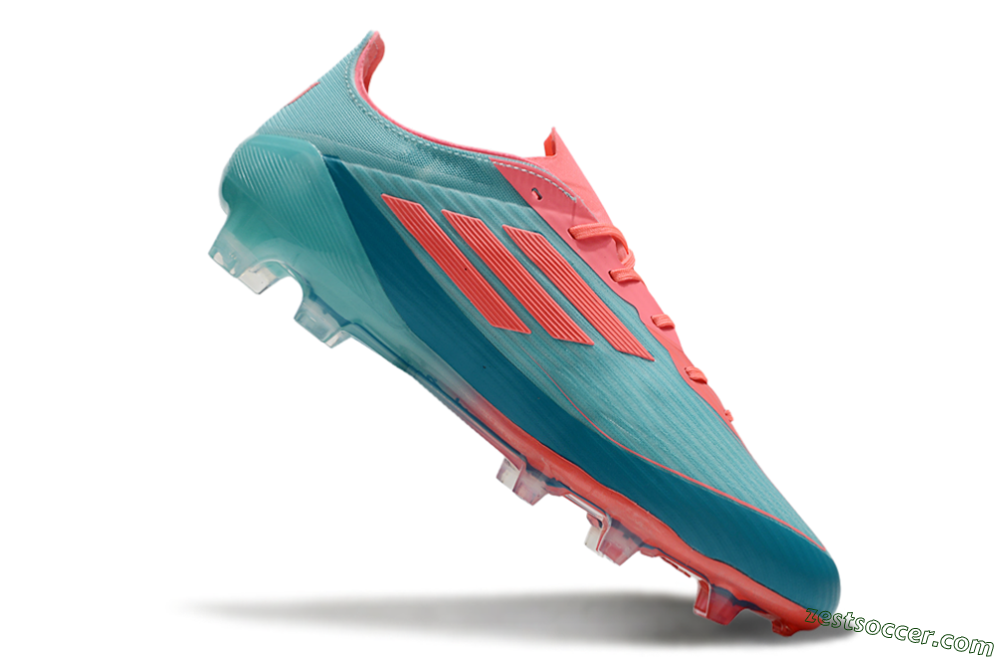 Adidas F50 Elite FG Low-Tops Soccer Cleats - Jade/Red/Blue 4