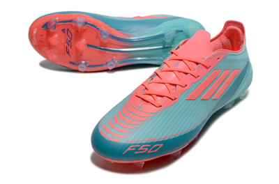 Adidas F50 Elite FG Low-Tops Soccer Cleats - Jade/Red/Blue