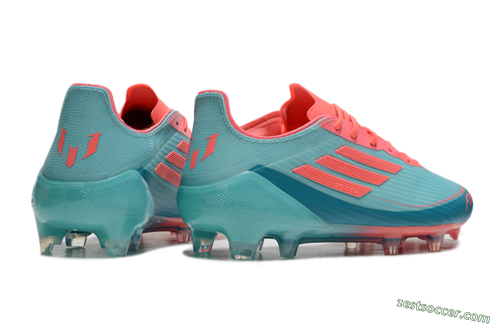 Adidas F50 Elite FG Low-Tops Soccer Cleats - Jade/Red/Blue 6