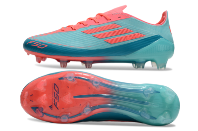 Adidas F50 Elite FG Low-Tops Soccer Cleats - Jade/Red/Blue
