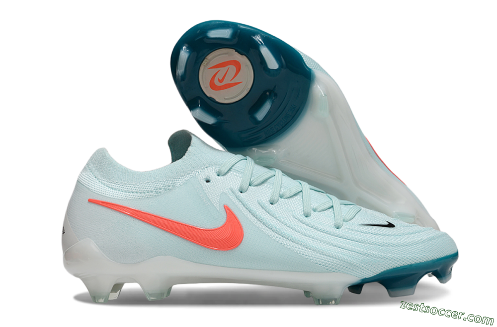 Nike Phantom Luna Elite FG Low-Tops Soccer Cleats - Jade/Red/White 0