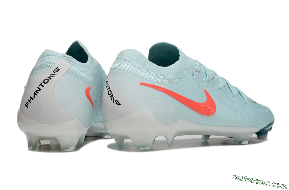 Nike Phantom Luna Elite FG Low-Tops Soccer Cleats - Jade/Red/White 6