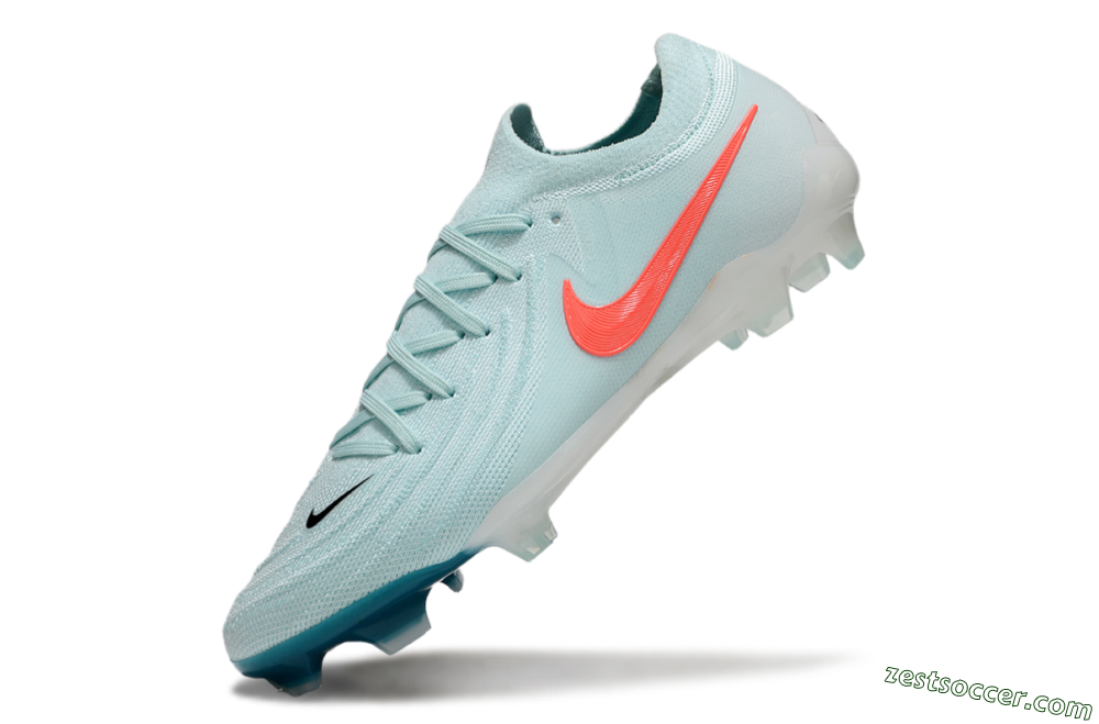 Nike Phantom Luna Elite FG Low-Tops Soccer Cleats - Jade/Red/White 5