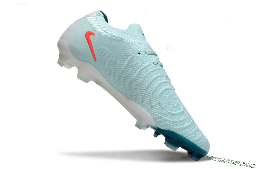 Nike Phantom Luna Elite FG Low-Tops Soccer Cleats - Jade/Red/White 4