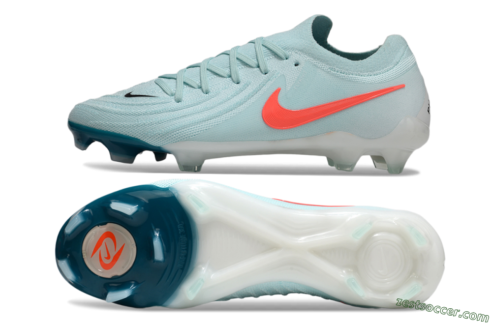 Nike Phantom Luna Elite FG Low-Tops Soccer Cleats - Jade/Red/White 1