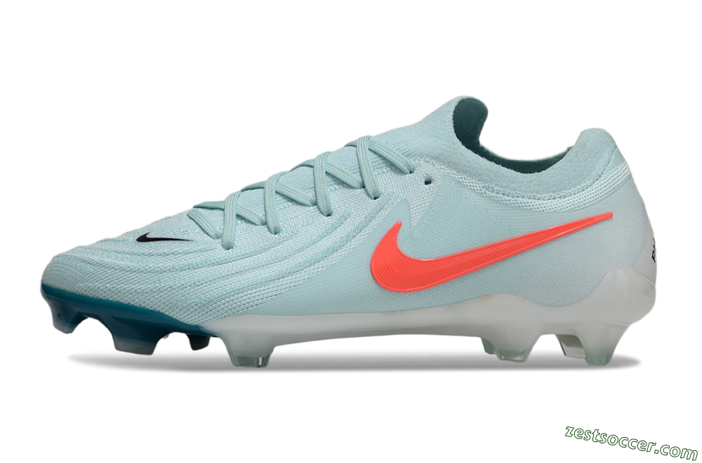 Nike Phantom Luna Elite FG Low-Tops Soccer Cleats - Jade/Red/White 2