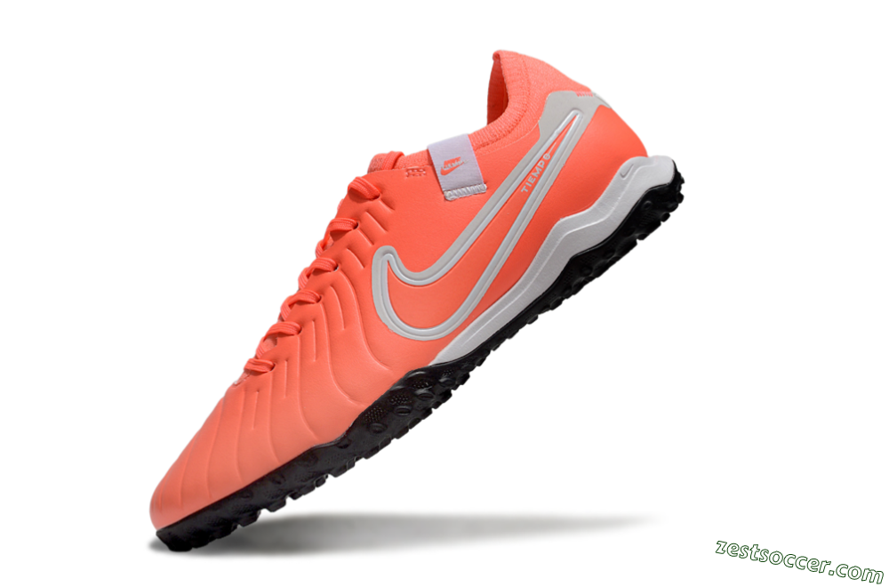 Nike Tiempo Legend 10 Pro TF Low-Tops Soccer Shoes - Red/White/Black 5