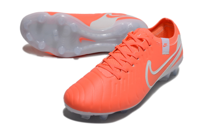 Nike Tiempo Legend 10 Elite FG Low-Tops Soccer Cleats - Red/White