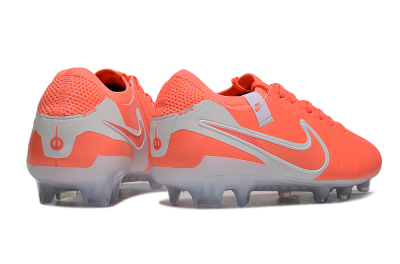 Nike Tiempo Legend 10 Elite FG Low-Tops Soccer Cleats - Red/White