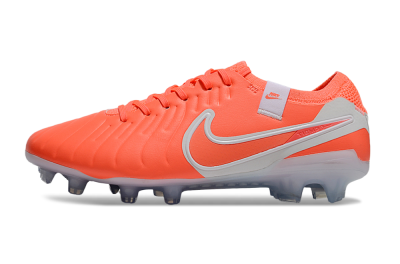 Nike Tiempo Legend 10 Elite FG Low-Tops Soccer Cleats - Red/White