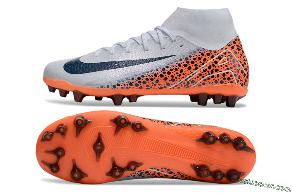 Nike Air Zoom Mercurial Superfly 10 Elite AG High-Tops Soccer Cleats - Grey/Black/Leopard 1