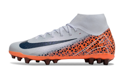 Nike Air Zoom Mercurial Superfly 10 Elite AG High-Tops Soccer Cleats - Grey/Black/Leopard