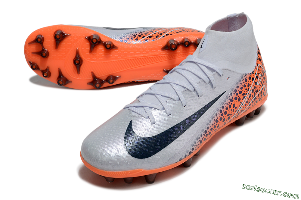 Nike Air Zoom Mercurial Superfly 10 Elite AG High-Tops Soccer Cleats - Grey/Black/Leopard 3