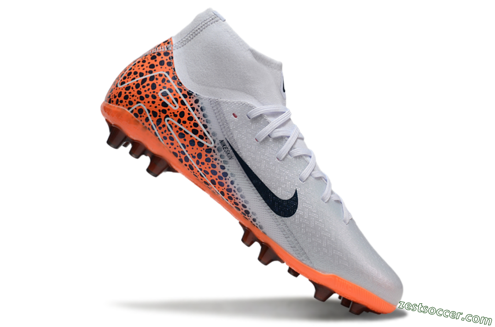 Nike Air Zoom Mercurial Superfly 10 Elite AG High-Tops Soccer Cleats - Grey/Black/Leopard 4