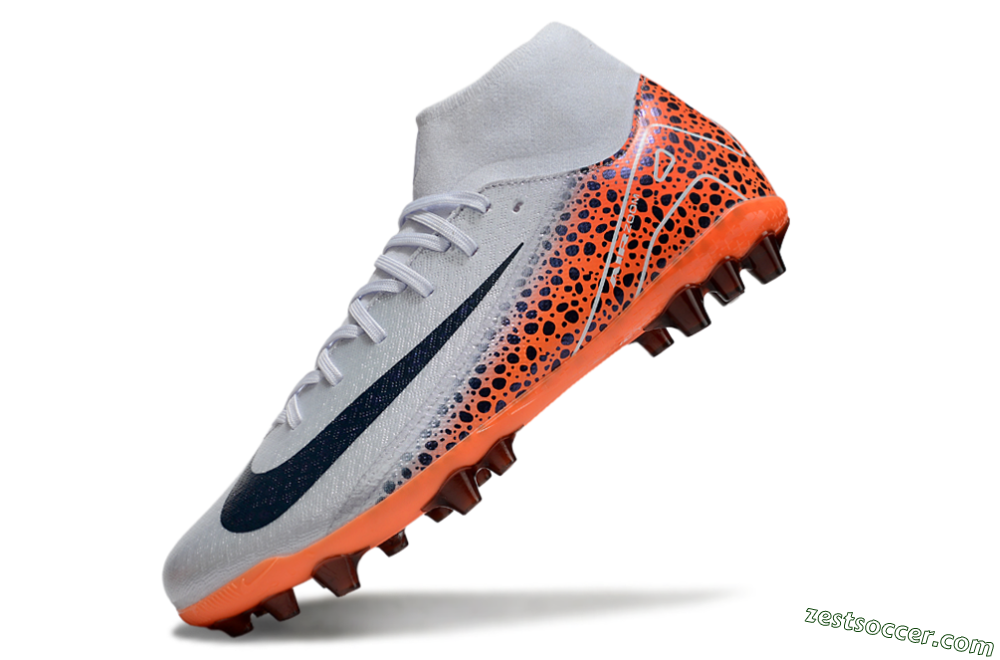 Nike Air Zoom Mercurial Superfly 10 Elite AG High-Tops Soccer Cleats - Grey/Black/Leopard 5