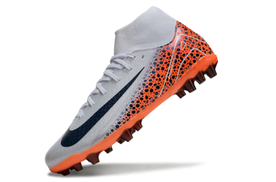 Nike Air Zoom Mercurial Superfly 10 Elite AG High-Tops Soccer Cleats - Grey/Black/Leopard
