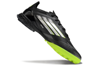 Adidas F50 Pro TF Low-Tops Soccer Shoes - Black/Yellow/Silver