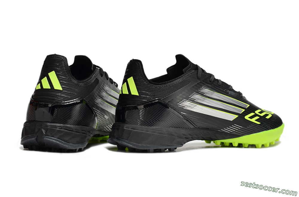 Adidas F50 Pro TF Low-Tops Soccer Shoes - Black/Yellow/Silver 6