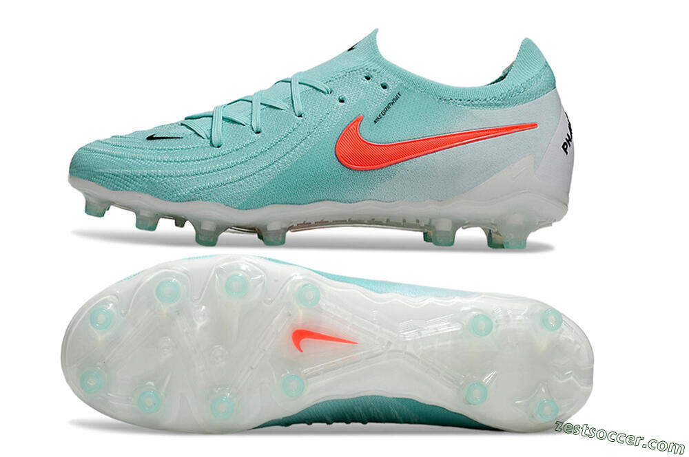 Nike Phantom GX Elite AG Low-Tops Soccer Cleats - Jade/Red/White 1