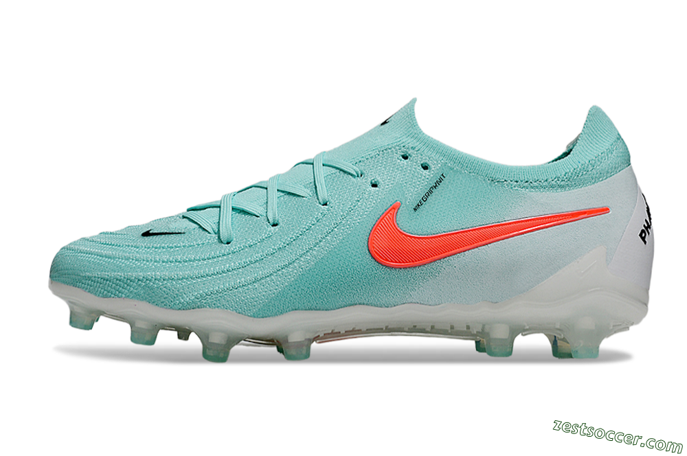 Nike Phantom GX Elite AG Low-Tops Soccer Cleats - Jade/Red/White 2