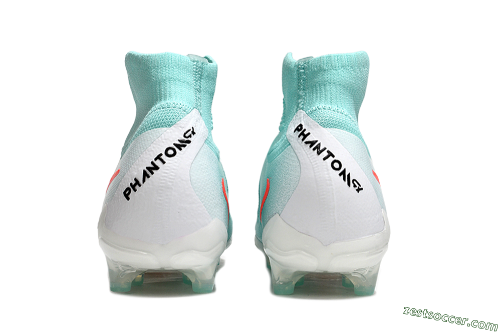 Nike Phantom Luna Elite AG High-Tops Soccer Cleats - Jade/Red/White 5