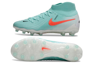 Nike Phantom Luna Elite AG High-Tops Soccer Cleats - Jade/Red/White