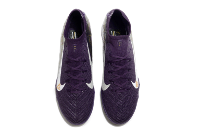 Nike Air Zoom Mercurial Superfly 10 Elite TF High-Tops Soccer Shoes - Purple/White/Gold