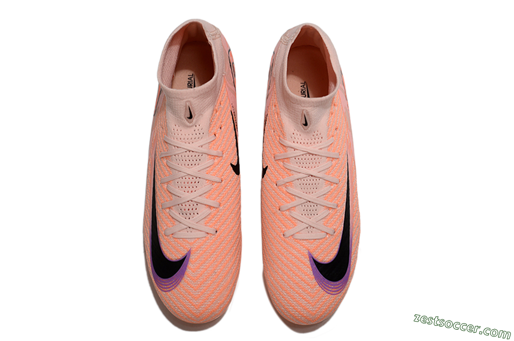 Nike Air Zoom Mercurial Superfly 10 Elite FG High-Tops Soccer Cleats - Pink/Black/Purple 4
