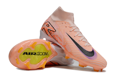 Nike Air Zoom Mercurial Superfly 10 Elite FG High-Tops Soccer Cleats - Pink/Black/Purple