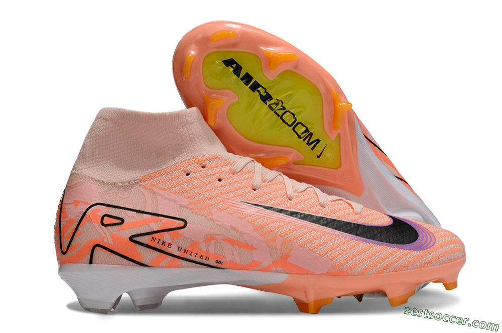 Nike Air Zoom Mercurial Superfly 10 Elite FG High-Tops Soccer Cleats - Pink/Black/Purple 0