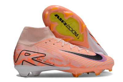 Nike Air Zoom Mercurial Superfly 10 Elite FG High-Tops Soccer Cleats - Pink/Black/Purple