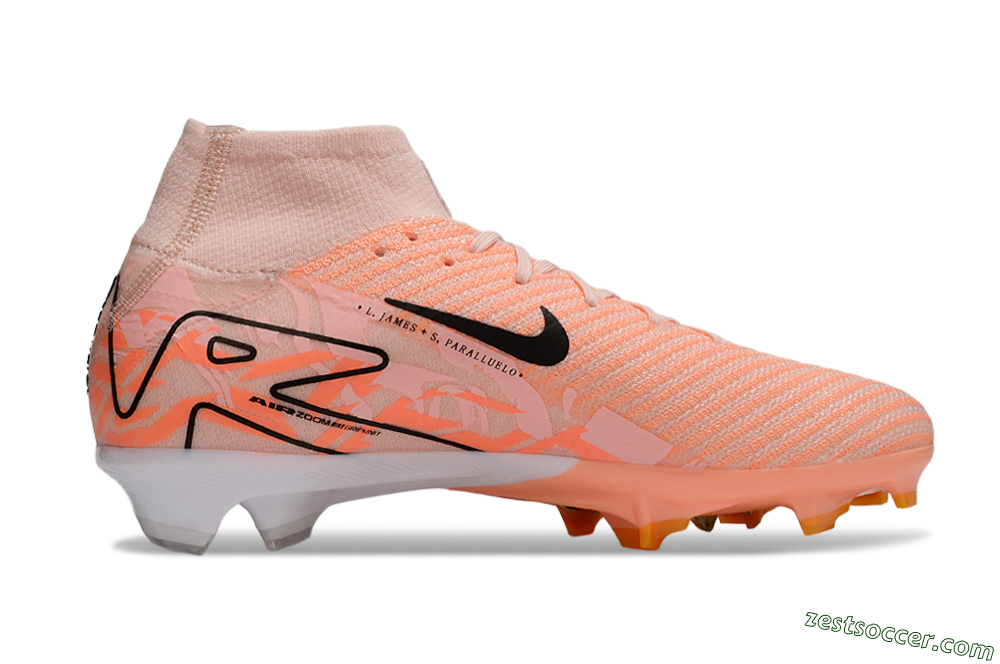 Nike Air Zoom Mercurial Superfly 10 Elite FG High-Tops Soccer Cleats - Pink/Black/Purple 7