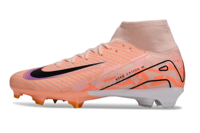 Nike Air Zoom Mercurial Superfly 10 Elite FG High-Tops Soccer Cleats - Pink/Black/Purple