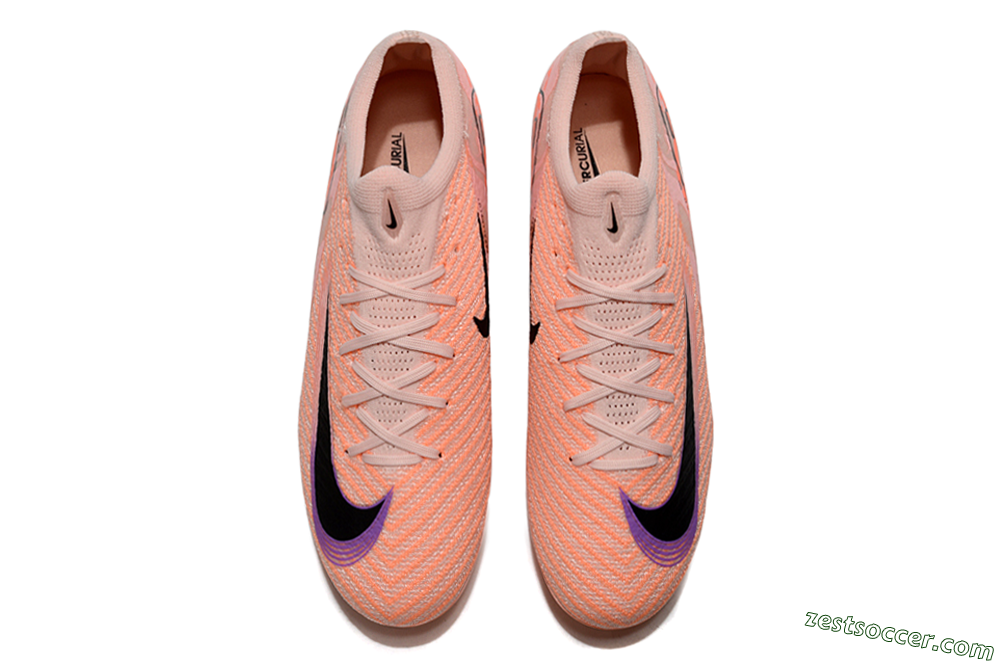 Nike Air Zoom Mercurial Vapor 16 Elite FG Low-Tops Soccer Cleats - Orange/Black/Purple 4