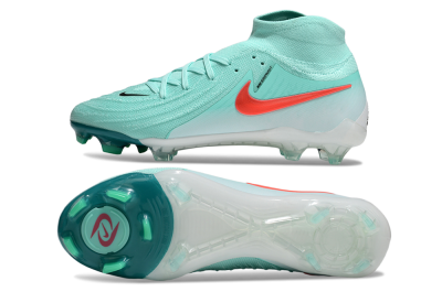 Nike Phantom Luna Elite NU FG High-Tops Soccer Cleats - Jade/Red/White