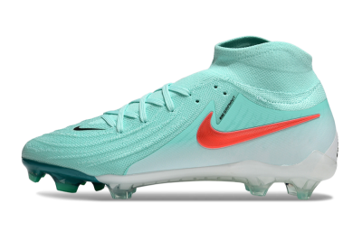 Nike Phantom Luna Elite NU FG High-Tops Soccer Cleats - Jade/Red/White