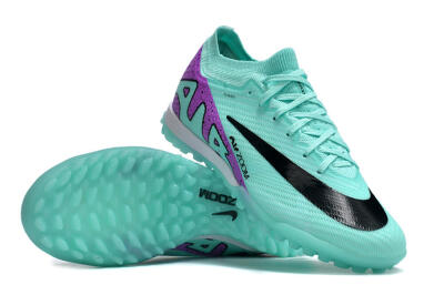 Nike Air Zoom Mercurial Vapor 16 Elite TF Low-Tops Soccer Shoes - Jade/Black/Purple