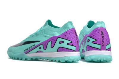 Nike Air Zoom Mercurial Vapor 16 Elite TF Low-Tops Soccer Shoes - Jade/Black/Purple
